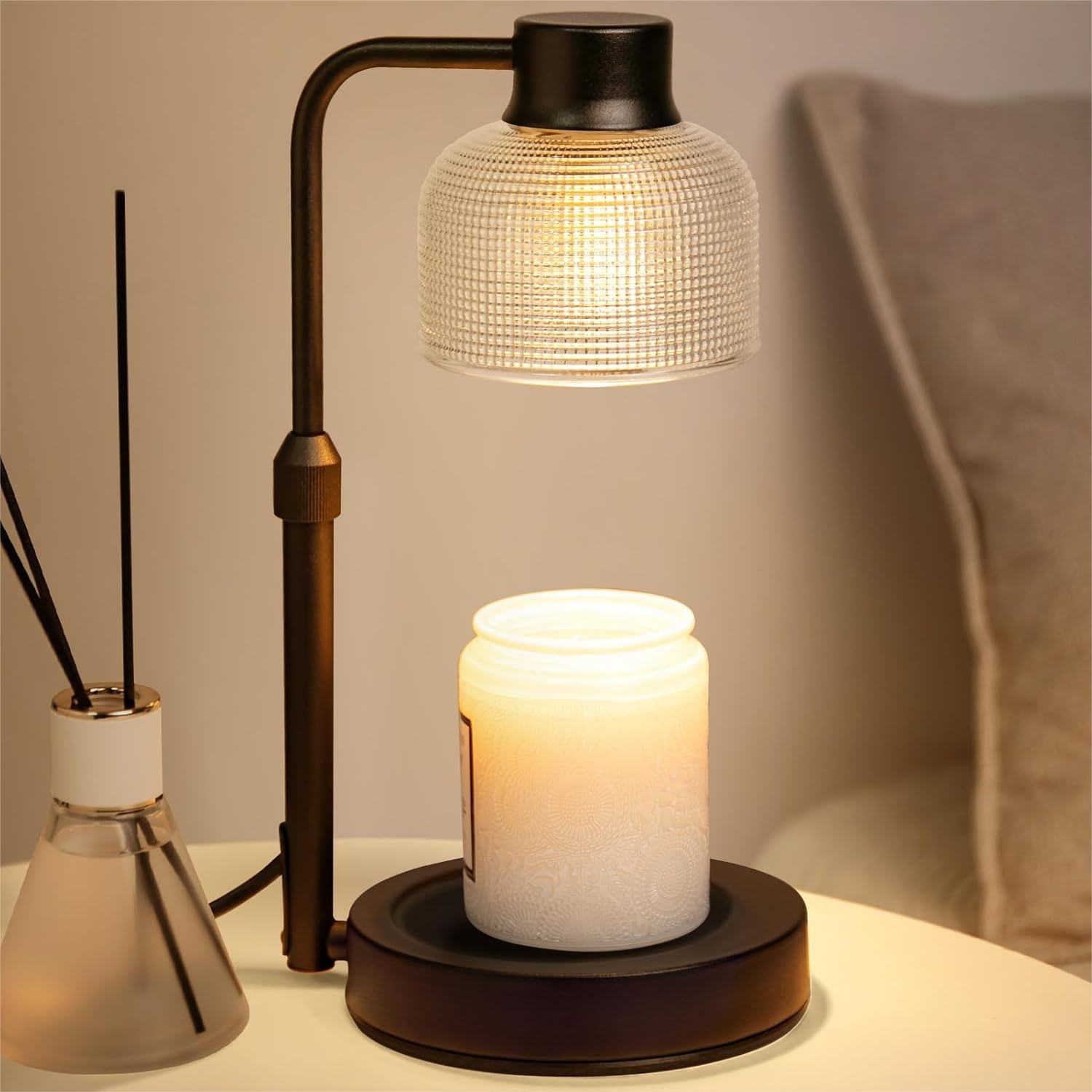 Wax Melts - Kaarsenwarmerlamp met timer - Elektrische wax-smeltwarmer
