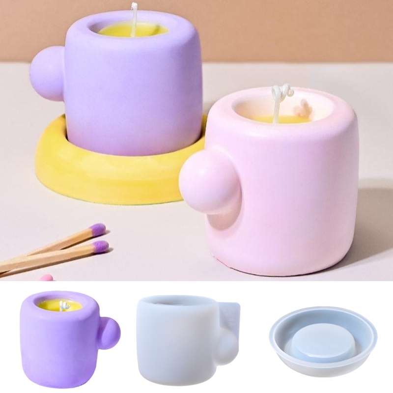 3D Mok Met Coaster Siliconen M - Candle Containers recensie en prijs