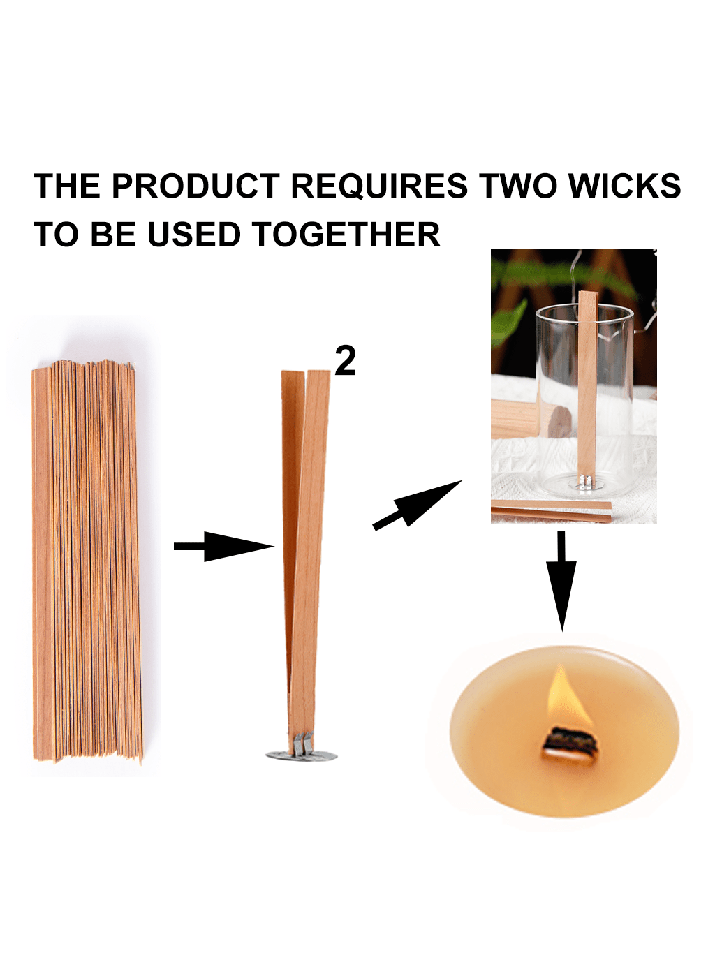 40 stuks rookloze kersenhouten - Candle Wick recensie en prijs