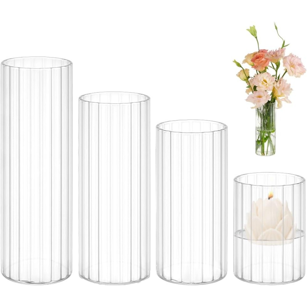 4-formaat glazen cilinder vaze - Candle Containers recensie en prijs