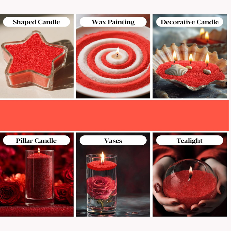 100G groen wit rood zand parel - Candle Wick recensie en prijs