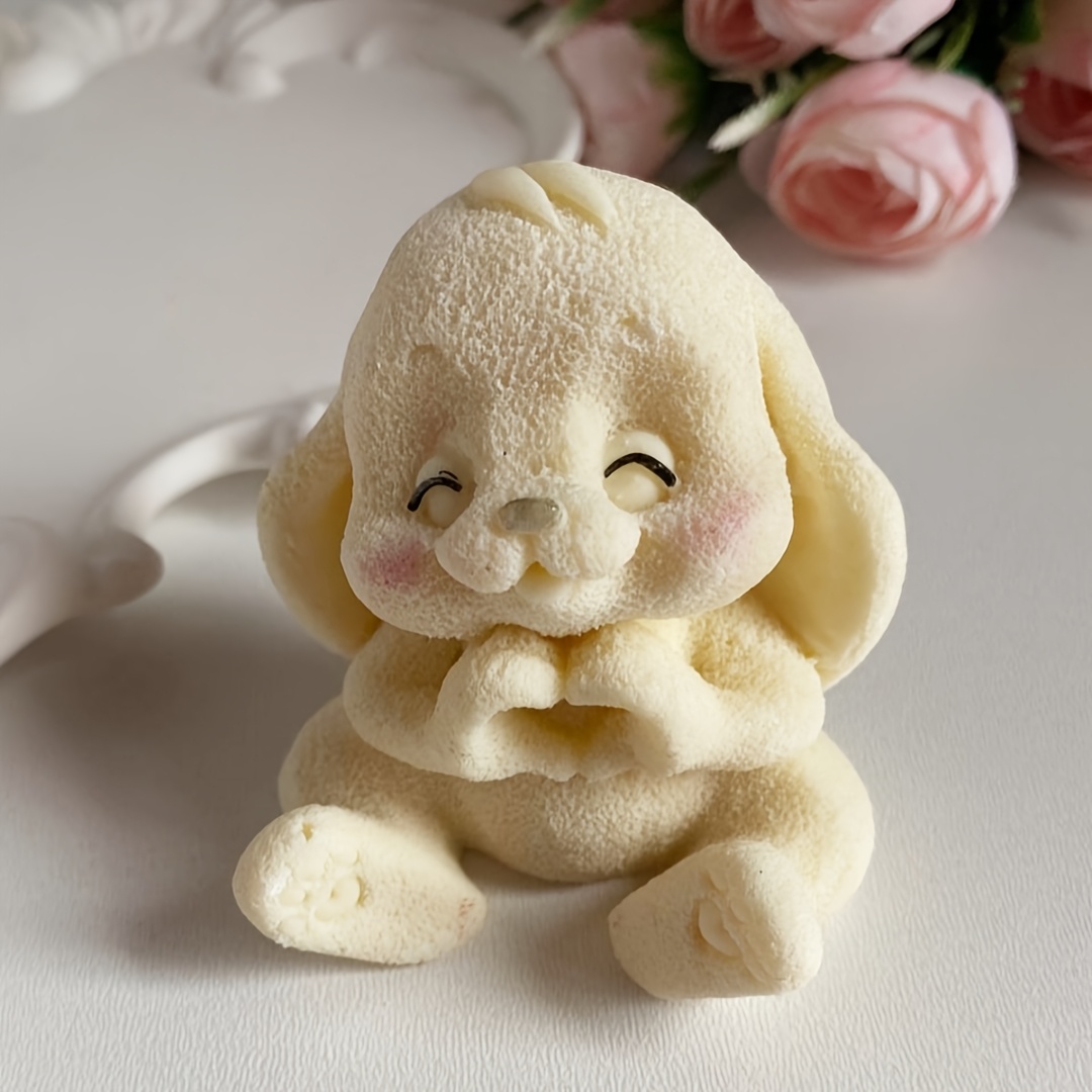 1pc schattige konijnenhars sil - Candle Molds recensie en prijs